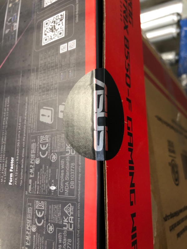 Photo 1 of ** FACTORY SEALED**ASUS ROG Strix B550-F Gaming WiFi II AMD Socket AM4 ATX DDR4 Motherboard