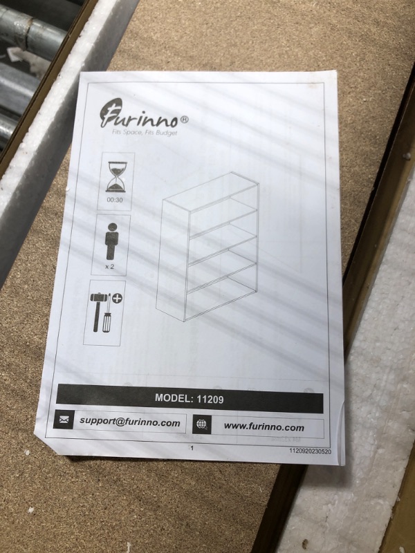 Photo 1 of ** FACTORY SEALED**Furinno PASIR Book Shelf, 4-Tier Bookshelf, Bookcase, 9.4" x 23.6" x 41.7", for Living Room, Bedroom, Home Office, Amber Pine