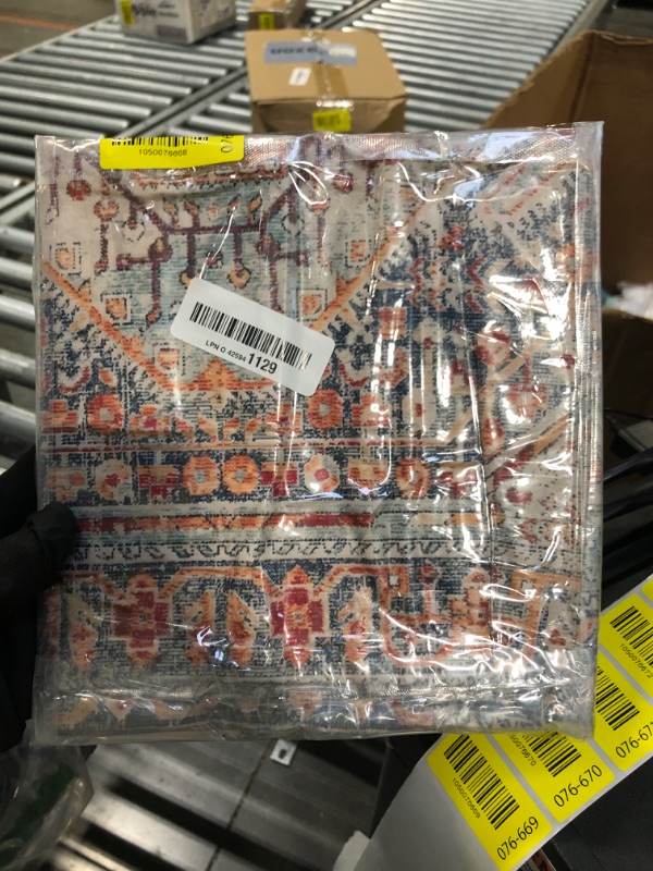 Photo 1 of ** FACTORY SEALED**BUAEL Boho Throw Pillow Covers 18x18 inch Set of 2,Bohemian Vintage Carpet Pattern Antique Ethnic Decor Double Sided Pattern Cushion Cover Soft Pillow Case Living Sofa Room Bed Square Pillow Cover
