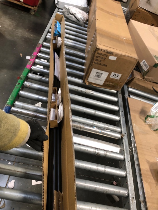 Photo 1 of ** FACTORY SEALED**Umbra Cappa Double Curtain Rod, Includes 2 Matching Finials, Brackets & Hardware, 66 to 120-Inch, Black