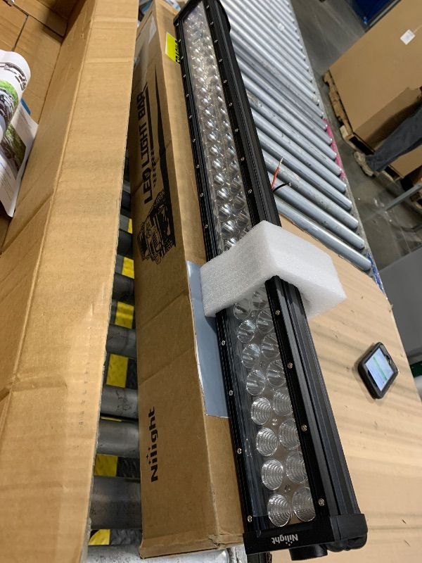 Photo 1 of "Southern Truck 75040 40"" LED Light Bar (Face Str, Dbl Row, Combo Flood/Beam 240w/DT Harness 79900/19,200 Lumens)", black series