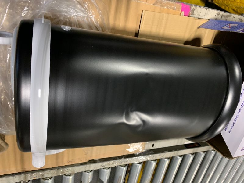 Photo 1 of *** DENT ON THE SIDE OF THE PAIL *** Ubbi Steel Diaper Pail, Odor Locking, No Special Bag Required, Award-Winning, Registry Must-Have, Matte Black