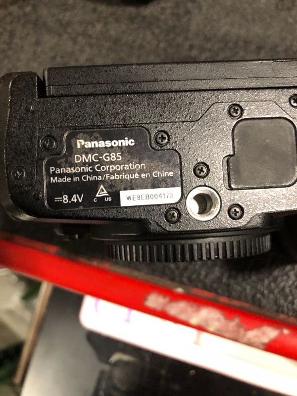 Photo 1 of **MISSING CHARGER**
Panasonic LUMIX G85 4K Digital Camera, 12-60mm Power O.I.S. Lens, 16 Megapixel Mirrorless Camera, 5 Axis In-Body Dual Image Stabilization, 3-Inch Tilt and Touch LCD, DMC-G85MK (Black)