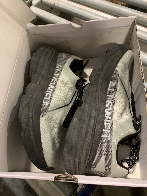 Photo 1 of ** VERY USED/ DIRTY **  ALLSWIFIT Men's Cushion Lightweight Walking Running Shoes Tennis Non-Slip Comfortable Jogging Workout Gym Athletic Breathable ActiveAiry Fashion Sneakers,Size 9,Grey/Black,AMUMRS2513