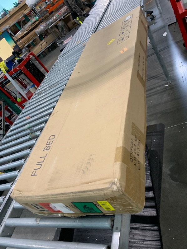 Photo 1 of ** MANUAL INCLUDED** IDEALHOUSE Full Bed Frame with Headboard, Platform Bed Frame with Safe Rounded Corners & Strong Metal Slats Support, Mattress Foundation/Noise-Free/No Box Spring Needed