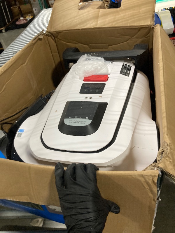 Photo 1 of ** VERY USED** ECOVACS Goat A2500 RTK Robot Lawn Mower, Lidar-Enhanced RTK+Vision Navigation, Auto-Mapping, Dual Blades, Edge Precision Mowing, Perimeter Wire-Free, Suitable for 5/8 Acres Lawn, 50% Slope Capability