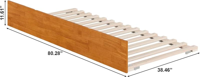 View 2 of ** MANUAL INCLUDED/ BRAND NEW ITEM** AFI Urban Twin XL Size Trundle Bed in Light Toffee
