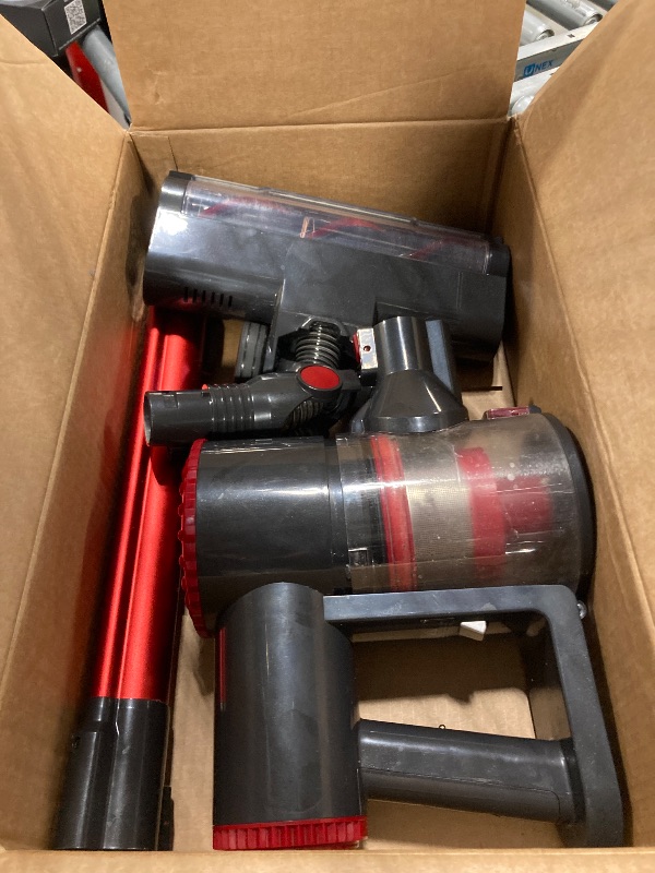 Photo 1 of ** VERY USED/ DIRTY** Cordless Vacuum Cleaner with Self-Standing, 40KPA Stick Vacuum Cleaners for Home, 8-in-1 Lightweight Rechargeable Vacuum, 7-Layer Filtration,Ideal for Carpet, Pet Hair, Hardwood Floors