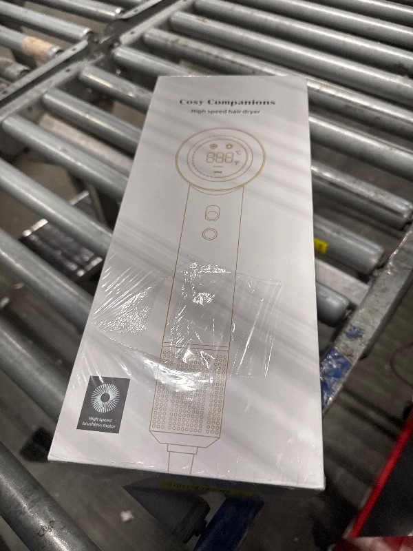 Photo 1 of ** FACTORY SEALED ** Hair Dryer - Negative Ionic Blow Dryer with 150000 RPM High Speed Brushless Motor for Fast Drying, Low Noise, HD Display Hair Dryer with Diffuser and Nozzle, 5 Temps & 2 Speeds