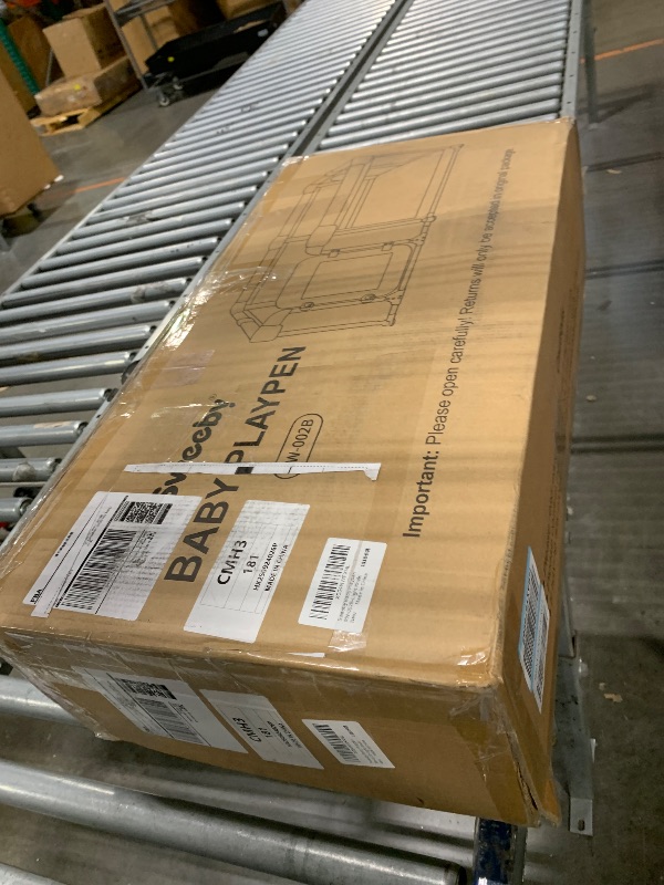 Photo 1 of ** BRAND NEW ITEM** Sweeby Foldable Baby Playpen, Baby Gate Playpens for Babies and Toddlers 71x59 Extra Large Play Yard with Door Fence with Mat and Indoor Play Pen,Light Khaki