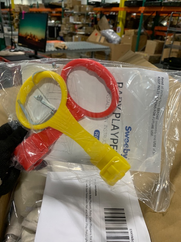 Photo 1 of ** BRAND NEW ITEM** Sweeby Foldable Baby Playpen, Baby Gate Playpens for Babies and Toddlers 71x59 Extra Large Play Yard with Door Fence with Mat and Indoor Play Pen,Light Khaki