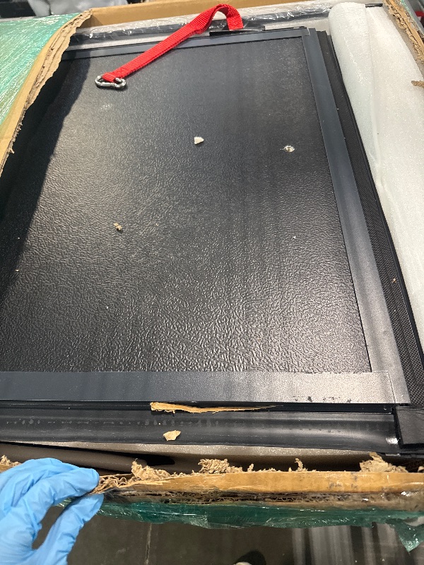 Photo 1 of ** USED** Rough Country Hard Tri-Fold Tonneau Cover for Ram 1500 (2009-2018) 2500 (2011-2025) - Low-Profile Aluminum Truck Bed Cover, Fits 6'4 Bed (76.3")