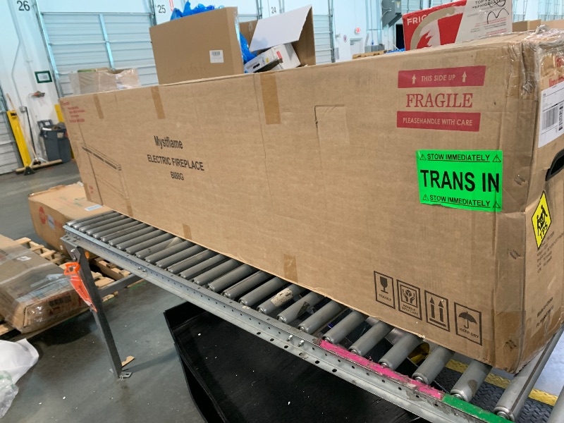 Photo 1 of ** BRAND NEW ITEM** Mystflame Electric Fireplace Recessed 88 inches, Insert and Wall Mounted Slim Fireplace with 750/1500 Watt Heater, Log & Crystal Hearth, Adjustable Realistic Flame and Remote Control & Touch Screen