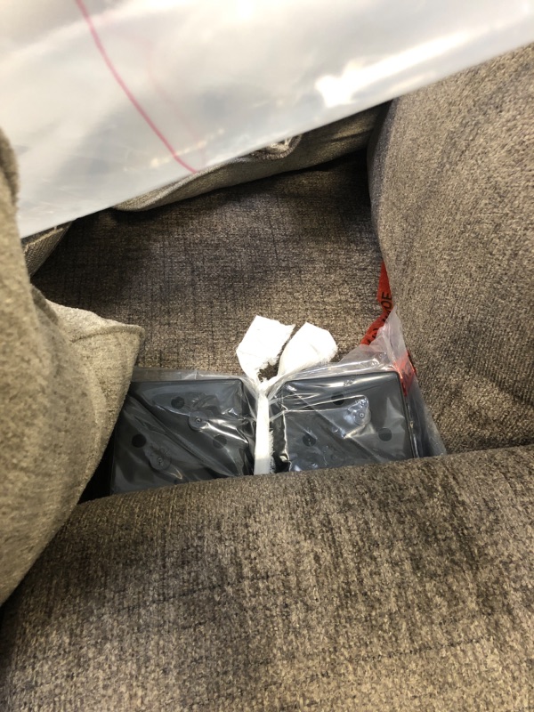 Photo 1 of ***damaged see pictures**Signature Design by Ashley Stonemeade Contemporary Sofa Sleeper with Folding Gel Memory Foam Mattress, Reversible Cushions and 4 Accent Pillows, Queen, Dark Brown