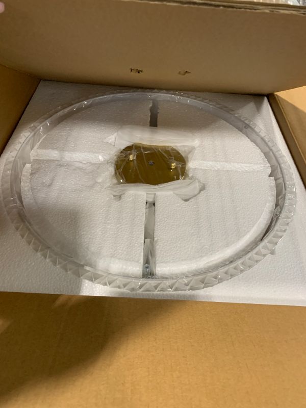 Photo 1 of Audickic Semi Flush Mount Ceiling Lights, 4-Light 18" Ceiling Light Fixture with White Pleated Fabric Shade, Brushed Nickel Drum Lamp for Nursery Hallway Bedroom Kitchen, AD-25036-4SF-SN