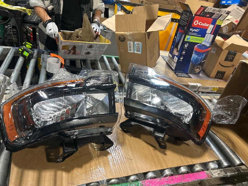 Photo 1 of *****SIMILAR ITEM ****
KUIPERAUTO Pair Clear Headlights Assembly Compatible for 2004-2015 Nissan Titan Halogen with LED DRL/Dynamic Amber Signal/Chrome Housing/Amber Reflector Front Lamps Driver and Passenger Side