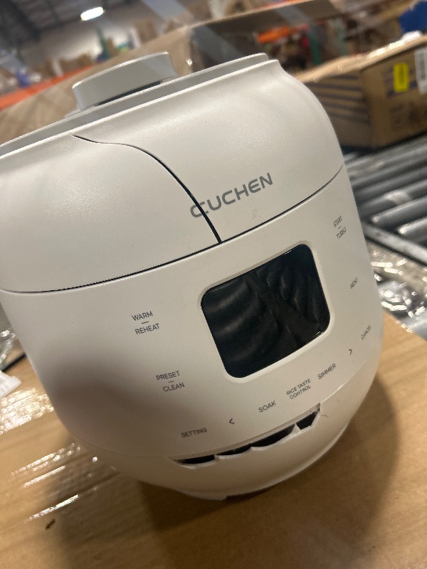 Photo 1 of [CUCHEN] CRH-TWS0610PWUS, IH Induction Heating Dual Pressure Rice Cooker, 6 Person | 6-cup, 1.14Quarts (uncooked) 12-cup, 2.28Quarts (cooked), Full Stainless Inner Pot, Automatic High/Non-Pressure, Easy Open Handle, Auto Steam Clean, Made in Korea