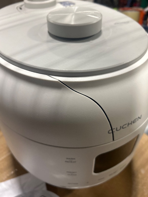 Photo 1 of [CUCHEN] CRH-TWS0610PWUS, IH Induction Heating Dual Pressure Rice Cooker, 6 Person | 6-cup, 1.14Quarts (uncooked) 12-cup, 2.28Quarts (cooked), Full Stainless Inner Pot, Automatic High/Non-Pressure, Easy Open Handle, Auto Steam Clean, Made in Korea