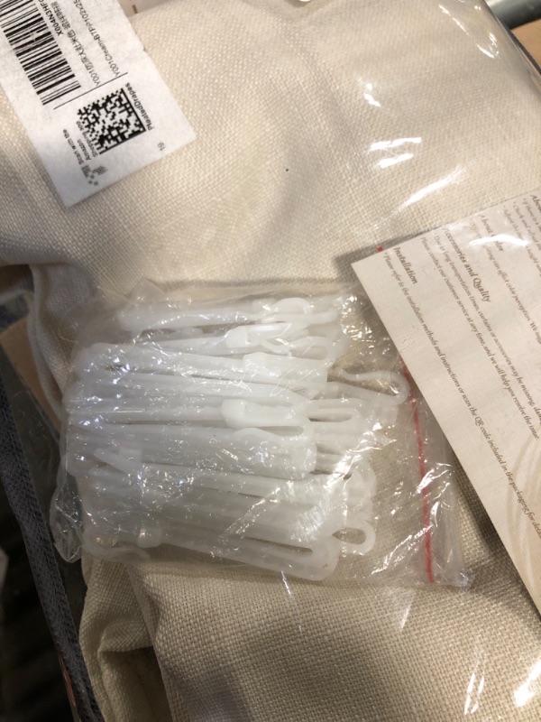 Photo 1 of ** 1 panel**
PleatedDrapes Light Cream Blackout Curtains 102 Inches Long for Dining Room, Petty Memory Shape Pinch Pleat Natural Linen Drapes Energy Saving Privacy Two Layer Thick Curtain for Playroom 2 Panels Set