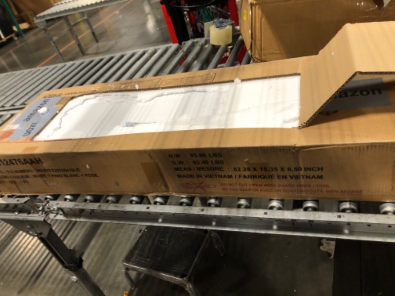 Photo 1 of *********THERE ARE TREE BOXES ITS COMPLETE EBERTHING THERE ******Ball & Cast Full-Over-Full Castle Style Bunk Bed,Wood Bunkbed w/ 2 Drawers and 3 Shelves,Full-Length Fence,Bedframe with Slide & Storage Ladder,Space Saving,Slat Support,for Child's Bedroom,