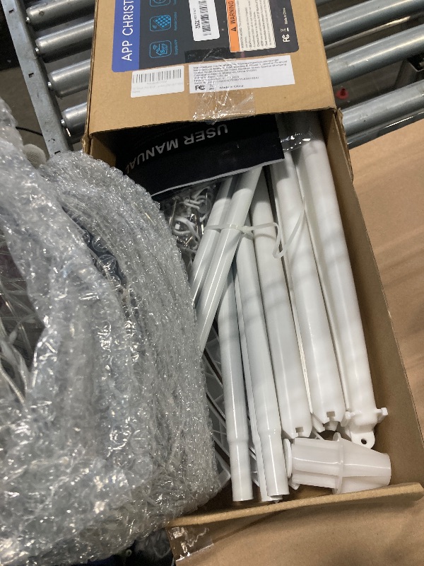 Photo 3 of 7ft Smart Pre-lit LED Cone Christmas Tree - 30+ Modes 391 Color Changing Lights with App & Remote Control, Timer, Music Sync for Indoor or Outdoor (White Finish)