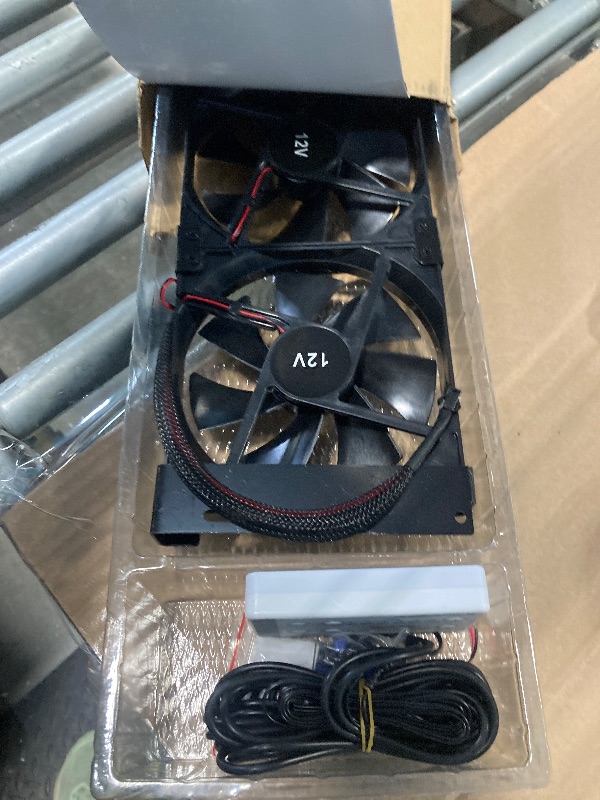 Photo 1 of ??????? RV Fridge Vent Fan, 5.5 Inch Rv Fridge Fan, 12V RV Fridge Ventilation Cooling Fan, Manual and Automatic Modes, Fridge Fast Cooling Fans, Speed Controller, 5 Years Warranty