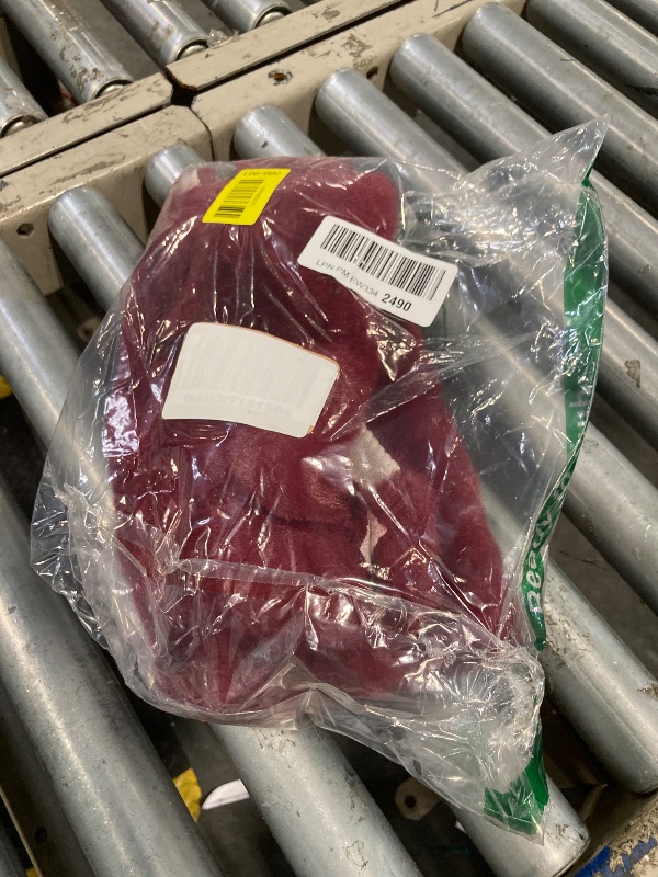 Photo 1 of ***CORRECT*** duduta Burgundy Faux Fur Dresser Runner, Soft Fluffy Coffee Table Runner Nightstand Cover Holiday Christmas Decor 11.8 in x 31.5 in