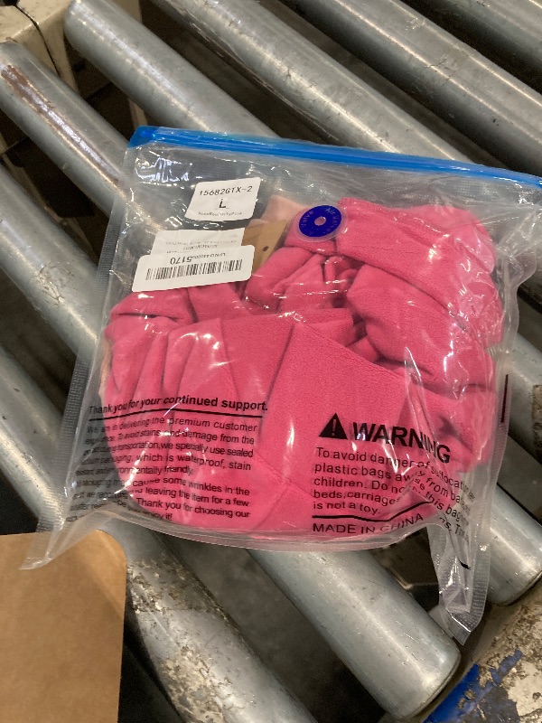 Photo 1 of ?IECOii 2 Pack Fleece Dog Sweater Pullover for Weiner, Cozy Stretchy Thermal Winter Clothes for Medium Breeds with Leash Hole, Soft Pet Hoodie for Indoor & Outdoor (Size L, Rose Red & Dusty Pink)