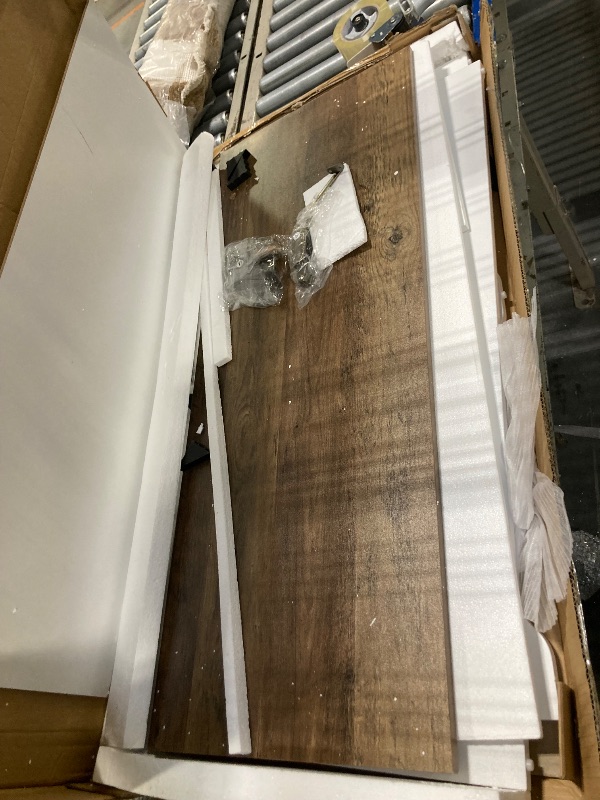 Photo 1 of ****MINOR DAMAGE ON THE BOTTOM***HOOBRO Storage Bench, Toy Box Organizer, Toy Chest with Safety Hinge, Farmhouse Style Storage Chest, 39.3 x 15.7 x 17.7 Inches for Living Room, Bedroom, Entryway, White and Walnut WH26CW01