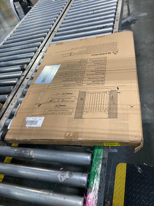 Photo 1 of *USED*
Cumbor 29.7-48" Baby Gate for Stairs, Mom's Choice Awards Winner-Dog Gate for Doorways, Auto Close Safety Pet Gate for Dogs Indoor, Easy Install Pressure Mounted Child Gate with Walk Thru Door, Black