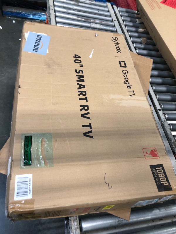 Photo 1 of *****MISSING POWER CORD TO POWER ADAPTER***** SYLVOX Smart RV TV, 40" 12-24V TVs for RV Camper 1080P FHD DC/AC Powered, Support Download APPs, Google Assistant, Bluetooth WiFi, Smart Television for Home Car Campervan Truck