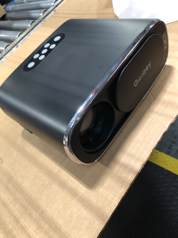 Photo 1 of [Built-in Apps/GoogIe TV/1000ANSI] Smart Projector 4K Supported with WiFi and Bluetooth, GoogIe Voice, Zoom&Keystone, 180°Stand, Goiaey C26 Portable Mini Projector for Outdoor Movie /Home Theater Use