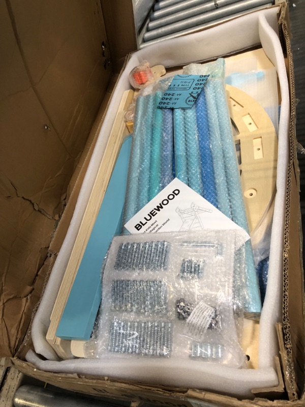 Photo 1 of ***FACTORY SEALED***Tiny Land Pikler Triangle Set, 7-in-1 Foldable Pikler Triangle Climbing Toys Set for Kids,Baby Indoor Playground Jungle Gym, Wooden Montessori Climbing Set for Toddler (Rainbow)