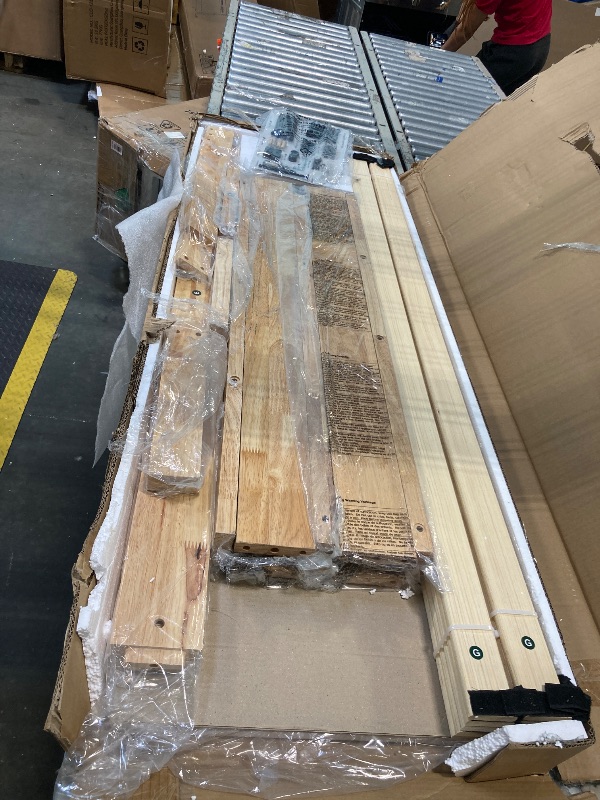 Photo 1 of ****MINOR SCRATCHES ON WOOD****Novilla Full Size Bed Frame Wood Bed Frames Full with 8.5 Inch Space Underneath, Full Size BedFrame with Headboard Solid Wood Bed Frame Foundation, No Box Spring Needed, Easy Assembly