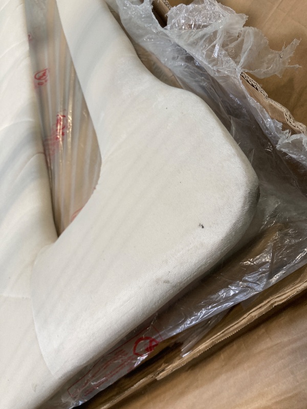 Photo 1 of ****DIRTY ON ONE SIDE OF THE HEADBOARD*** Queen Upholstered LED Bed Frame with 2 Storage Drawers and 2-Tier Storage Headboard,Velvet Princess Platform Bed with Charging Station&Bookcase,Heavy Duty Metal Support,No Box Spring Needed,Beige