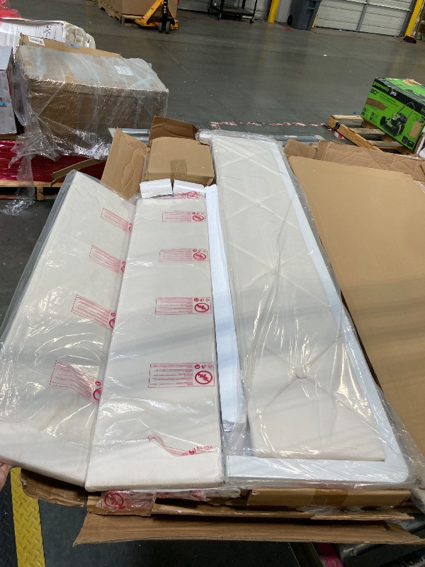 Photo 1 of ****DIRTY ON ONE SIDE OF THE HEADBOARD*** Queen Upholstered LED Bed Frame with 2 Storage Drawers and 2-Tier Storage Headboard,Velvet Princess Platform Bed with Charging Station&Bookcase,Heavy Duty Metal Support,No Box Spring Needed,Beige