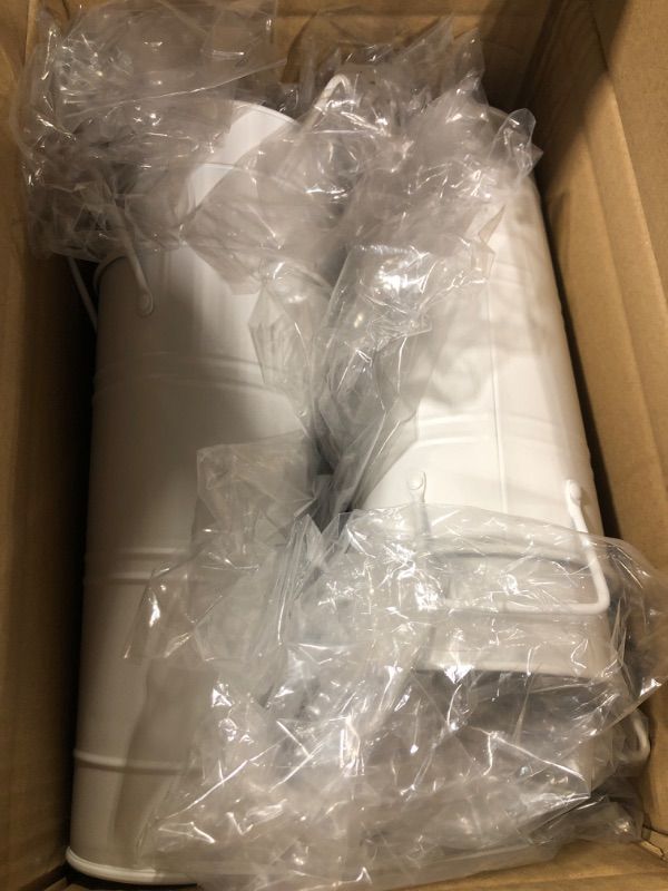 Photo 1 of **5 PCS ONLY** KEHOSTAR 8 Pcs Flower Buckets and Galvanized Metal Vase with Handles, 10 Inch Floral Buckets for Cut Flower Farmhouse Vases for Decor Wedding Table Centerpiece