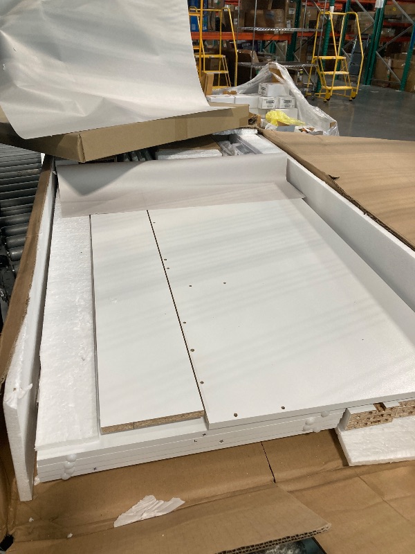 Photo 1 of VASAGLE Kailyn Collection - Vanity Desk with Mirror and 9 LED Bulbs, Vanity Makeup Table with Power Outlets, Dressing Table with 9 Drawers, for Bedroom, Cloud White URDT141WB01S