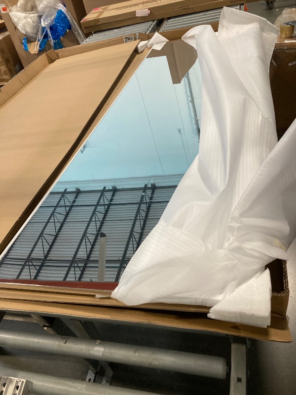 Photo 1 of NeuType 71"x24" Unbreakable Full Length Mirror, Shatterproof Mirror for Kids, Glassless Nano Film Mirror Full Length, Big Mirror for Bedroom Living Room Home Gym Lightweight Mirror Hanging or Leaning White