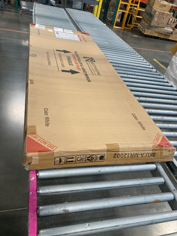 Photo 1 of NeuType 71"x24" Unbreakable Full Length Mirror, Shatterproof Mirror for Kids, Glassless Nano Film Mirror Full Length, Big Mirror for Bedroom Living Room Home Gym Lightweight Mirror Hanging or Leaning White