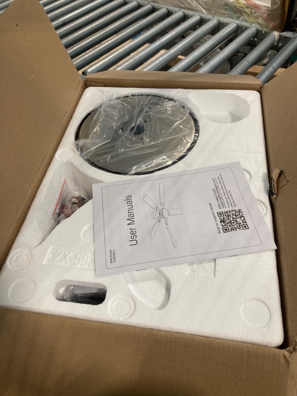 Photo 4 of ZMISHIBO 52 Inch Ceiling Fan with Light, App&Remote Control, Flush Mount Low Profile, Dimmable 20W LED Light, Quiet Reversible Motor for Bedroom, Living Room, Apartment, Nickel