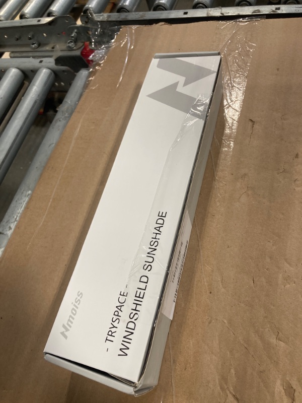 Photo 1 of [2025 Upgrade] Nmoiss Windshield Sun Shade Umbrella - [Vinyl Coating Heat Shield] Protect Car from Sun Rays & Heat Damage Keep Cool and Protect Interior, Spring Structure Edge Medium 56" L x 31" W