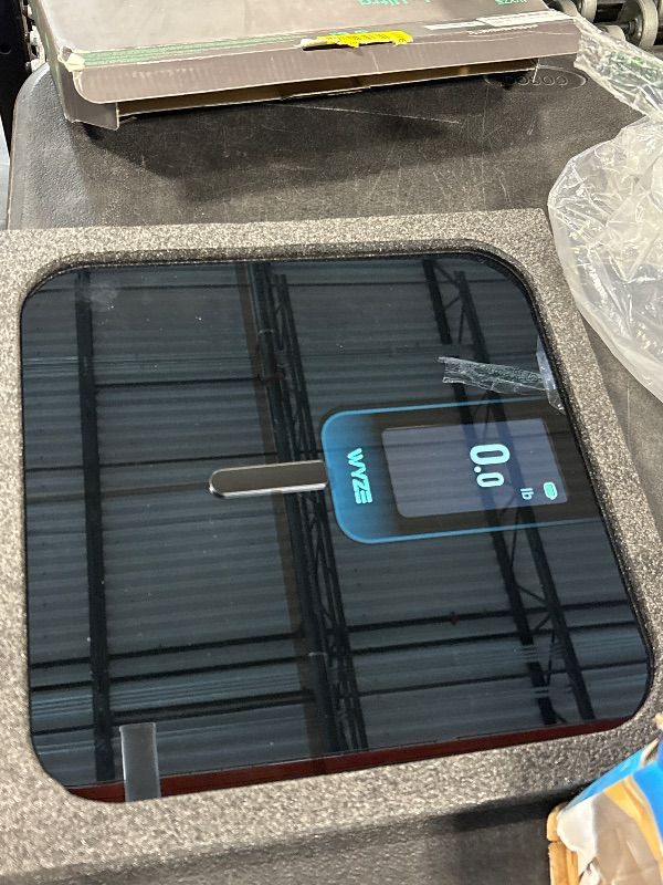 Photo 1 of **TURNS ON**
Wyze Scale Ultra, Smart Scale with 4.3" Color Display, Digital Bathroom Scale for Body Weight BMI Muscle Mass Composition, Wi-Fi & Bluetooth Body Fat Scale with Heart Rate, 400 lbs (Black)