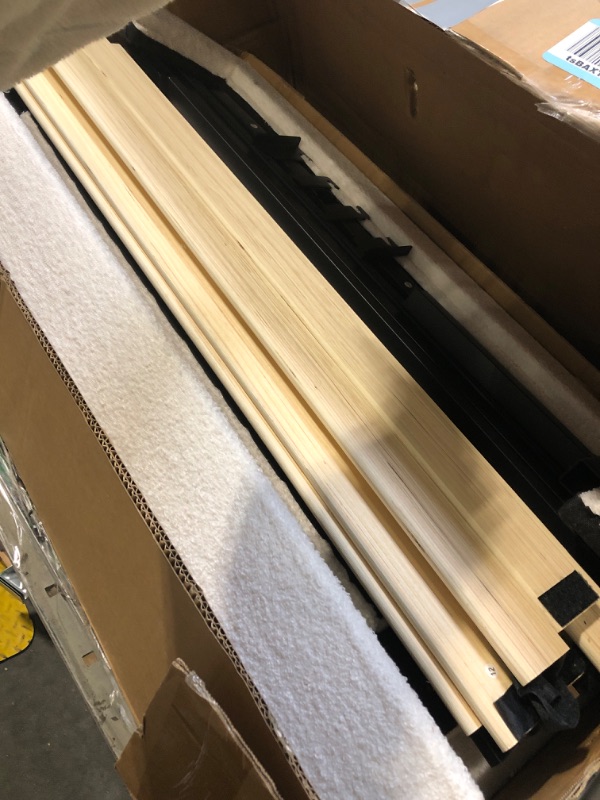 Photo 1 of Garvee LED Twin Size Bed Frame with Storage Headboard, Kids Bed Frame with 2 Drawers, Boucle Upholstered Platform Bed for Girls, Chic Wavy Headboard with Bookcase, No Box Spring Needed, White