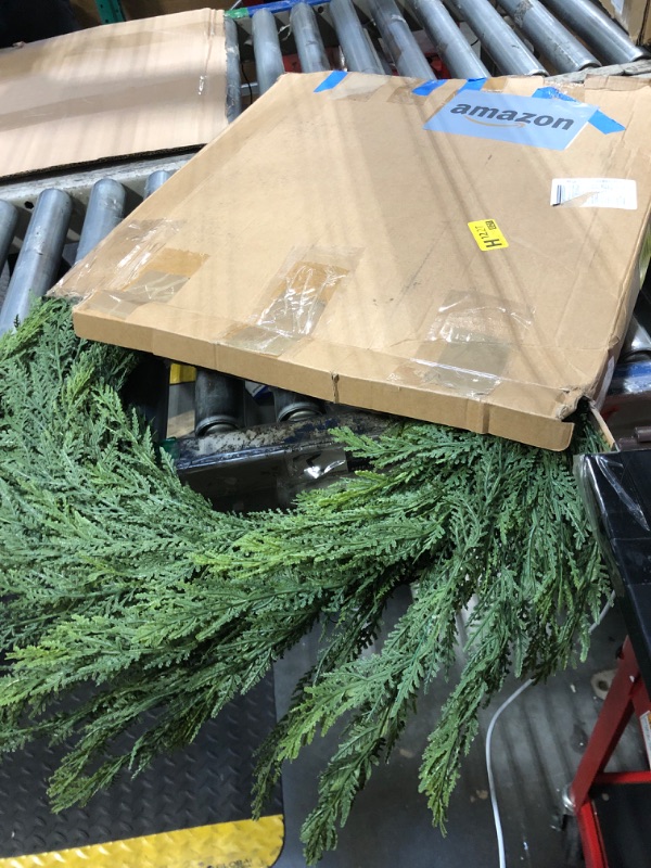 Photo 1 of CG Hunter Holiday Collection Cedar Wreath, Premium Artificial Indoor and Outdoor Large 30" Cedar Christmas Wreath, Christmas Decorations and Holiday Greenery