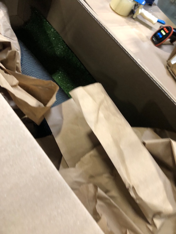 Photo 1 of **(It is small)**Express Artificial Grass Turf, Pile Height, Indoor Outdoor Fake Astroturf Rug Carpet Mat for Balcony Decor Backyard Patio Backdrop Fence Wall Decorations Dogs(It is small)