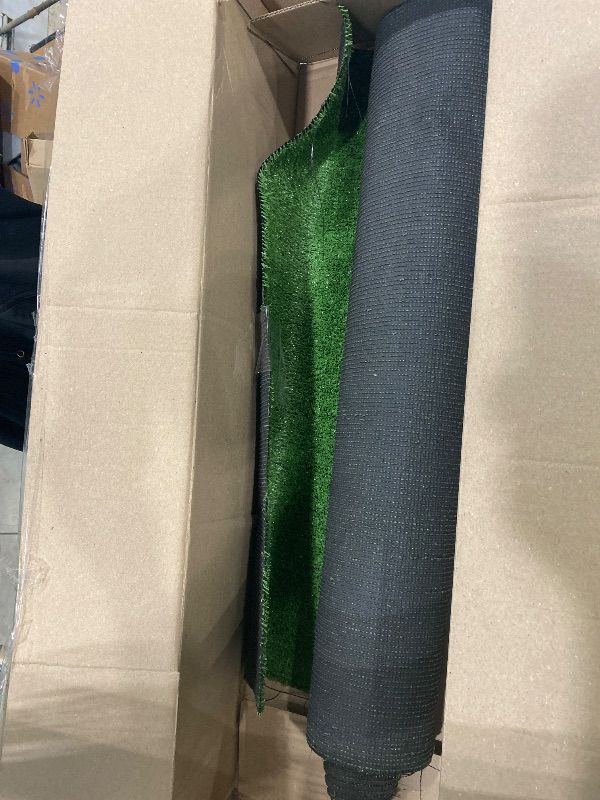 Photo 1 of **(It is small)**Express Artificial Grass Turf, Pile Height, Indoor Outdoor Fake Astroturf Rug Carpet Mat for Balcony Decor Backyard Patio Backdrop Fence Wall Decorations Dogs(It is small)