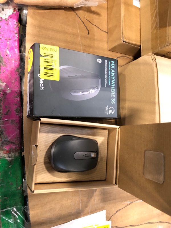 Photo 3 of Logitech MX Anywhere 3S Compact Wireless Mouse, Fast Scrolling, 8K DPI Any-Surface Tracking, Quiet Clicks, Programmable Buttons, USB C, Bluetooth, Windows PC, Linux, Chrome, Mac - Graphite