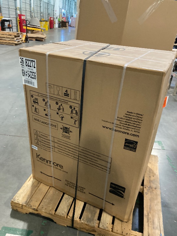 Photo 1 of ****Scratch on the door***Kenmore 8.0 cu. ft. Front Load Electric Dryer with Wrinkle Guard & Accela Steam to Reduce Wrinkles, Static & Odors - Smart Sensor Drying - LED - ENERGY STAR Certified - White