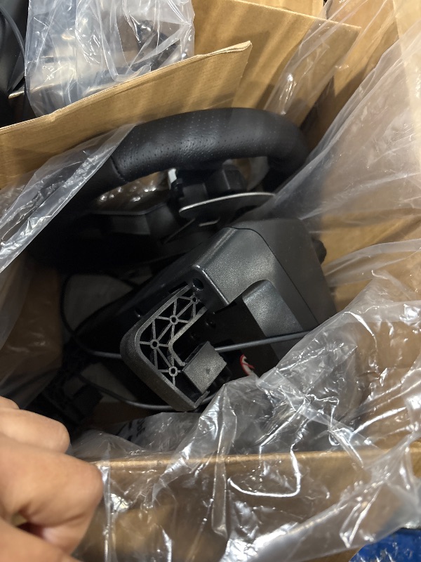 Photo 6 of Logitech G920 Driving Force Racing Wheel and Floor Pedals, Real Force Feedback, Stainless Steel Paddle Shifters, Leather Steering Wheel Cover for Xbox Series X|S, Xbox One, PC, Mac - Black